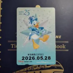 リゾラフリー切符　25周年　ドナルドダックのサムネイル