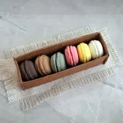 フェイクスイーツ　カラフル　マカロンミニチュア　ハンドメイド