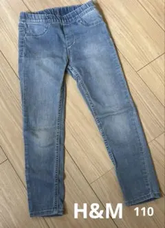 H&M スキニーフィット 110デニムパンツ ライトブルー