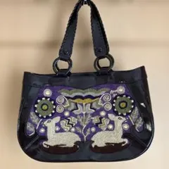 希少 JAMIN PUECH ビーズ刺繍バッグ ハンドバッグ ワニ 鳥 魚 - メルカリ
