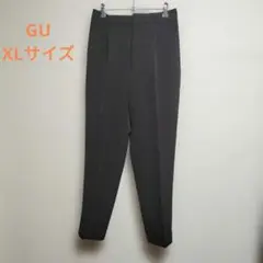 GU ストレッチテーパードパンツ ダークブラウン XLサイズ