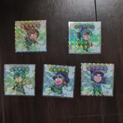 忍たま乱太郎マンチョコ潮江文次郎　中在家長次　七松小平太　善法寺伊作　食満留三郎