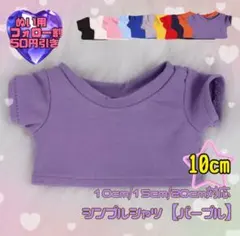 紫 10cm ぬい服 推し活 Tシャツ 韓国 中国 タイ 海外 ぬいぐるみ