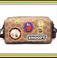 COACH X PEANUTSアクセル クロスボディ ショルダーバッグ
