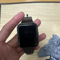 ブラウンレザー スクエア型スマートウォッチ 本体