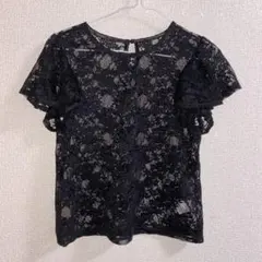 NICE CLAUP トップス　Tシャツ　レース　ブラウス