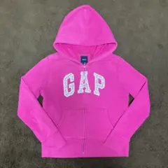 GAP キッズXXL（大人S-M相当）ジップアップパーカー ピンクY2K ギャル