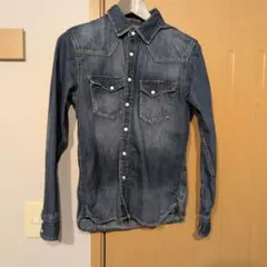 【美品】ナノユニバース　デニムシャツ　Sサイズ