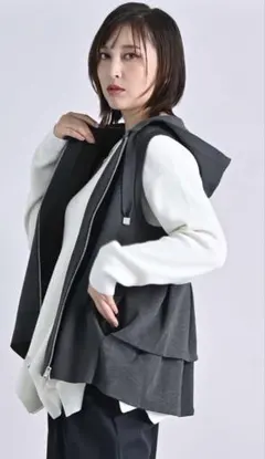 ローファッジ RAWFUDGEニット×ダンボールパーカーベスト未使用
