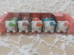 【新品未使用】ハローキティ 陶器製 箸置き 5個セット サンリオ キティちゃんのサムネイル
