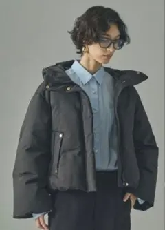 【新品・今季】Curensology 2WAYフードダウンジャケット　ブラック