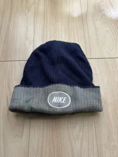 Nike ニット帽 ネイビー/グレー リバーシブル