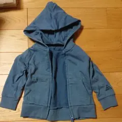☆美品☆ パーカー くすみブルー 男の子  90サイズ 長袖 春