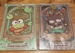 サンリオ キラキラ星座のアクリルアクセサリースタンド　ばつ丸、けろっぴ