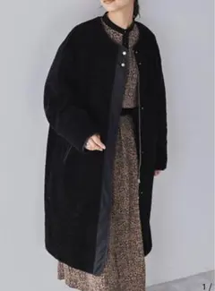 【coen】2WAYボア×キルトリバーシブルコート