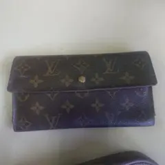 ジャンク品　Louis Vuitton モノグラム 三つ折り財布　長財布