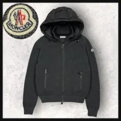 11817【美品・QR鑑定済み】モンクレール　ワッペン　ニット×ダウンジャケット