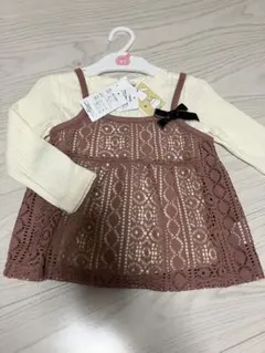 新品　トップス　2点セット　90 女の子　カットソー　Tシャツ　長袖