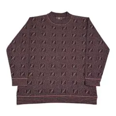 80s 90s FENDI mare ズッカ柄 総柄 ニット セーター ロゴのサムネイル