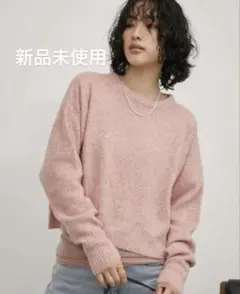 AUNT MARIE'S ミックスショート丈プルオーバーニット