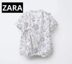 【美品】ZARA 甚平ロンパース 68cm 花火柄