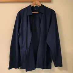 UNIQLO C ブロードオーバーサイズシャツ ネイビー XL