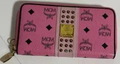 MCM エムシーエム ラウンドファスナー 長財布 MCM（エムシーエム） ラウンドファスナー長財布 ブラック×ホワイト 黒