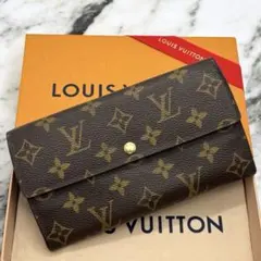 極美品　ルイヴィトン　モノグラム　ポシェット　ポルトモネクレディ　サラ　長財布