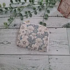 【ハンドメイド】L字ファスナーミニ財布♡ウォレット♡コンパクト♡花柄♡春財布