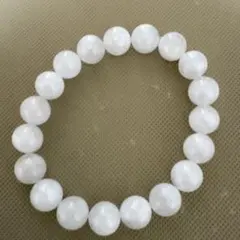 最終値下げ天然石 ホワイトガーデンブレスレット10ミリ新品