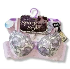 エレガントフラワー刺繍ブラジャー＆ショーツセット