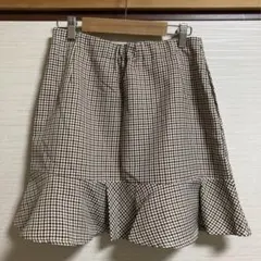 apres jour アソートフリルミニスカート　ベージュ　チェック