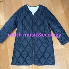 earth music&ecology ネイビー キルティングジャケット