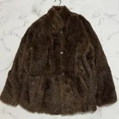 美品✨リバーシブルーリアルファーコート シルクラビットファーM fj171のサムネイル