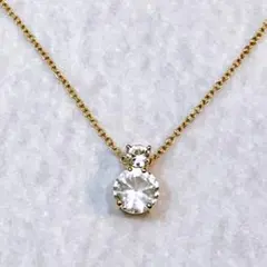 極美品スワロフスキー クリスタル豪華　ゴールドチェーン　ネックレス