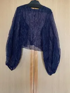 LEINWANDE［Recycle Organdy Pleats Top］