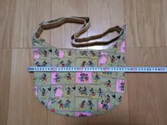 かわいい ミッキーミニー レア マルチ バッグ ベルト 内側チャックポケット付！