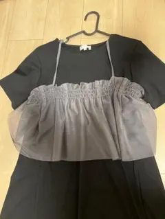 マタニティ just relaxing キャミ付き半袖授乳ワンピース