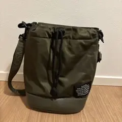 GU アンダーカバー　巾着ショルダーバッグ　カーキ