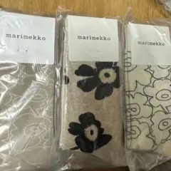 新品未使用マリメッコウニッコ靴下ソックス 23-25cm　ウニッコベージュ足