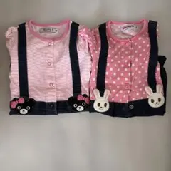DOUBLE.Bロンパース 70サイズ　2枚セット