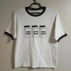 美品　ソニック・ユース　ウォッシング・マシーン　リンガーTシャツ　白　XLのサムネイル