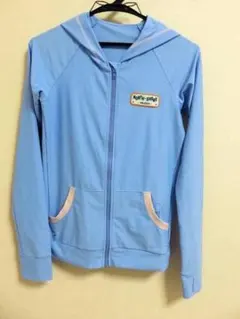 【ラッシュガード】ラッシュパーカー/水色/ポケット付 *M*