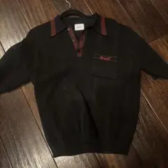 BlessU ブラック ポロシャツ