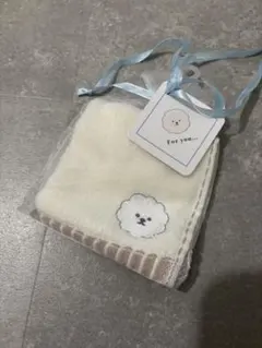 新品　クマ刺繍タオルセット クリーム色