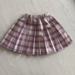 SHEIN キッズ チェック柄 プリーツスカート 130