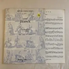 Cesar Franck ピアノ＆ヴァイオリン USA 輸入楽譜（T）