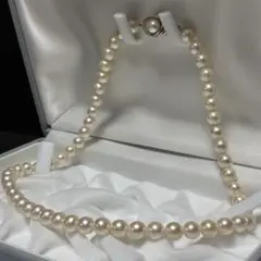 本真珠 あこや パールネックレス 約8.1〜8.3mm 約40.5cm SV刻印 - メルカリ