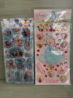 アナと雪の女王　シェイクシール　ビーズシール2枚セット