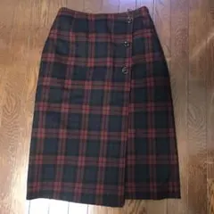 NATURAL BEAUTY BASIC レッド　チェック　スカート